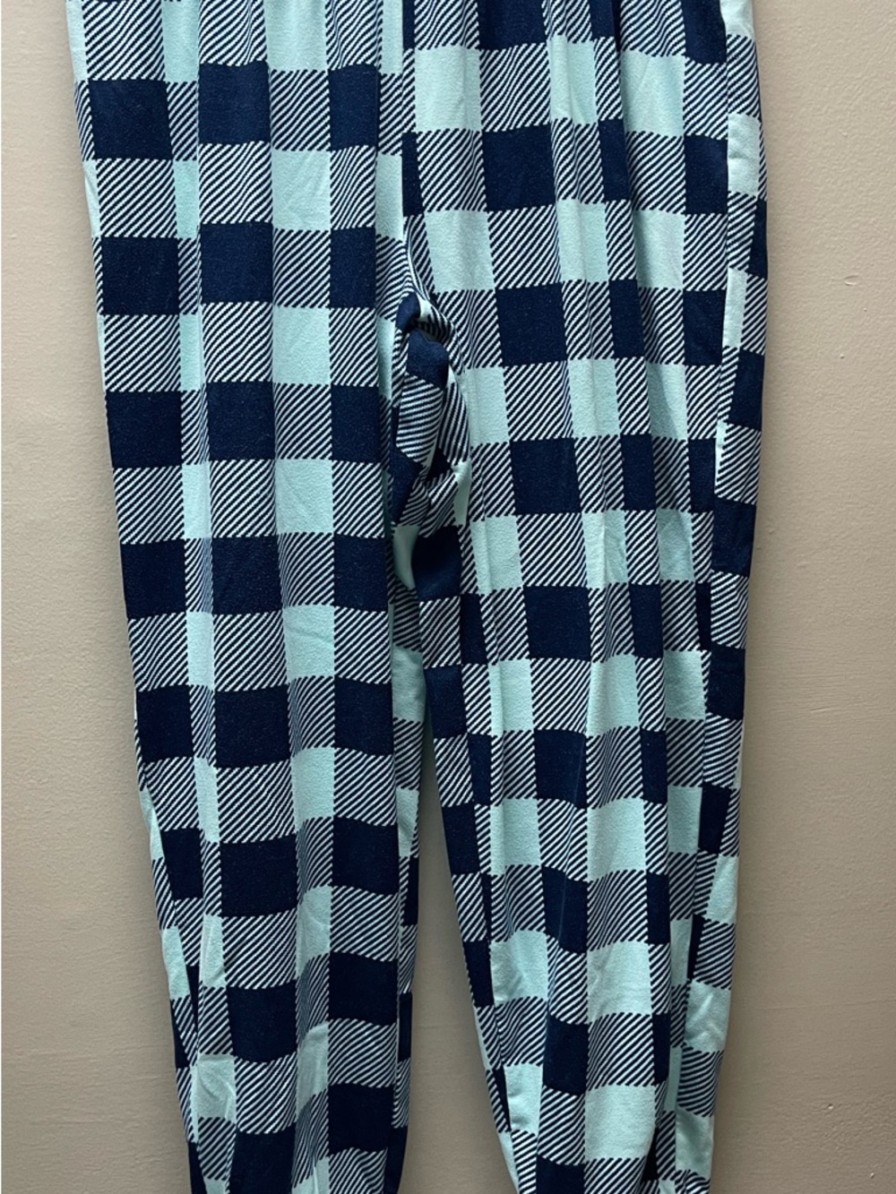 SO Plaid Lounge Pants - Navy and Light Blue